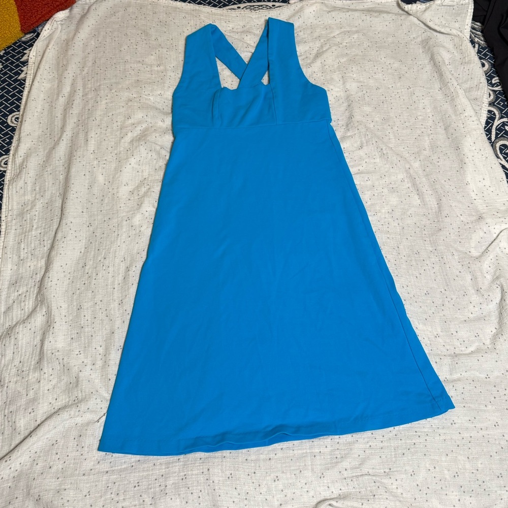 Blue Biondo Beverly Hills dress with crisscross straps Size XS